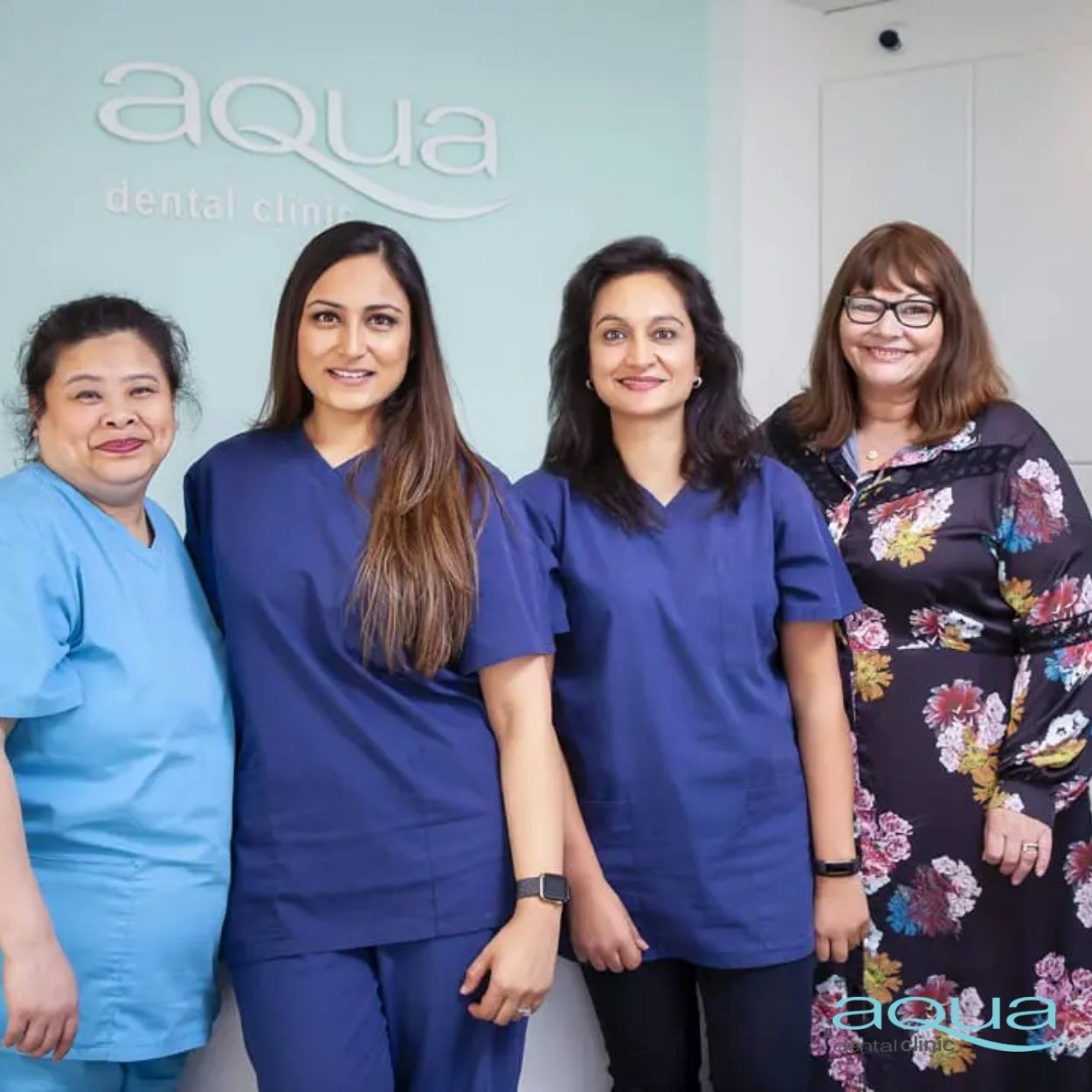 photo of the aqua dental team